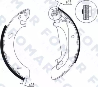 FOMAR FRICTION fo0538 -  Комплект тормозных колодок